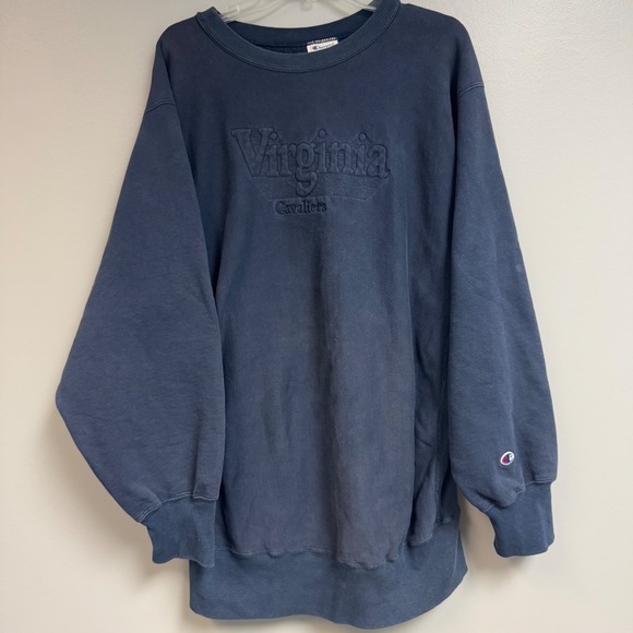 Vintage Champion Reverse Weave Virginia Cavaliers Crewneck Sweatshirt Mens XXL - Picture 1 of 11